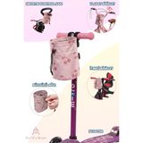 Lucina Flow Çocuk Bisiklet Scooter Gidon Çantası, Ön Bisiklet Sepeti, Su Geçirmez Kumaş, Çoğu Çocuk Bisikleti Veya Scooter'a Uyumlu - Pembe