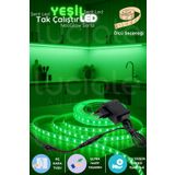 luciole 1 Metre NeoGlow LED Işık Bandı – 12V Tak Çalıştır Yeşil 60 Çipli Fişli Dekoratif Şerit LED Seti