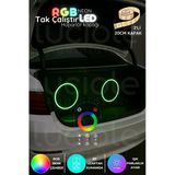 Luciole 2’Li 20Cm Rgb Neon Hoparlör Kapağı | Uzaktan Kumandalı Led Efektli Midrange Aydınlatma | Modifiye