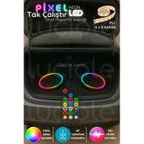 luciole 2’li 6x9" Oval Pixel LED Hoparlör Kapağı | Müzik Senkron Işık Efektli RGB Animasyon Seti | Modifiye