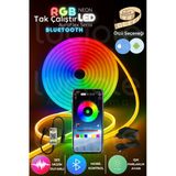 luciole 3 Metre RGB Neon LED Şerit | AuraFlex Serisi | Bluetooth Akıllı Telefon Kontrollü Işık