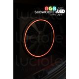 luciole 30cm Rgb Neon Hoparlör Kapağı – Renkli Işık Efektli, Subwoofer Uyumlu, 9116 Rf Kumandalı Led