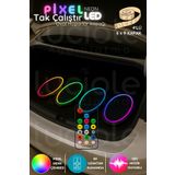 luciole 4’lü 6x9" Oval Pixel LED Hoparlör Kapağı | Adreslenebilir Renk Efektli Işık Seti | Akışkan Animasyon