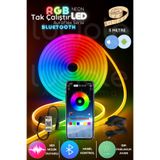 luciole 5 Metre RGB Neon LED Şerit | AuraFlex Serisi | Bluetooth Uygulamalı Akıllı Işık Sistemi