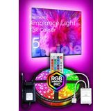 luciole 5 Metre Tv Arkası 16 Renkli Tak Çalıştır Yatak Odası Mutfak Bilgisayar Rgb Led