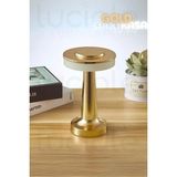 Luciole CT-8435 Oslo Gold Şarjlı Dokunmatik Dimlenebilir 3 Renk Masa Lambası - Type-C - Altn