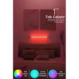 luciole Köşe Led Lambader Aplik Gece Lambası Yatak Üstü Çok Özellikli 16 Renkli 4 Animasyonlu Kkırmızı