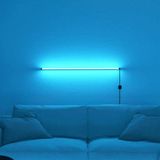 Luciole LED Abajur Aplik Gece Lambası Rgb Lambader 16 Renkli Uzaktan Kumandalı Işık - 1 m - Mavi