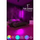 Luciole Led Abajur Aplik Gece Lambası Rgb Lambader 16 Renkli Uzaktan Kumandalı Işık - 1 m