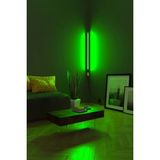 Luciole LED Abajur Aplik Gece Lambası Rgb Lambader 16 Renkli Uzaktan Kumandalı Işık 4 Animasyonlu - 1 m - Yeşil