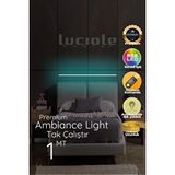 Luciole Led Abajur Aplik Gece Lambası Rgb Lambader 16 Renkli Uzaktan Kumandalı Işık 4 Animasyonlu Ledap23 Beyaz