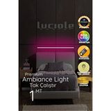 Luciole Led Abajur Aplik Gece Lambası Rgb Lambader 16 Renkli Uzaktan Kumandalı Işık 4 Animasyonlu Ledap25 Beyaz