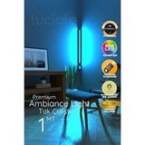Luciole Led Abajur Aplik Gece Lambası Rgb Lambader 16 Renkli Uzaktan Kumandalı Işık 4 Animasyonlu Luciled1 Beyaz