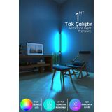 luciole Led Abajur Aplik Gece Lambası Rgb Lambader 16 Renkli Uzaktan Kumandalı Işık 4 Animasyonlu Luciled1