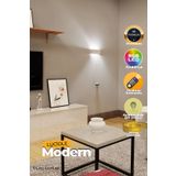 luciole Led Abajur Yatak oturma Odası salon Lambası Rgb Işık Çok Renkli Dikdörtgen kumandalı ABLB