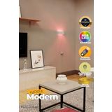 luciole Led Abajur Yatak Oturma Odası Salon Lambası Rgb Işık Çok Renkli Dikdörtgen Kumandalı Ablbk