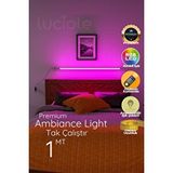 Luciole Led Çubuk Bar Abajur Aplik Gece Lambası Rgb Lambader Renkli Uzaktan Kumandalı Işık Rgblucimor Beyaz