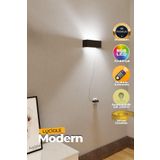 luciole Led Lambader Aplik Yatak Odası Lambası Rgb Işık Çok Renkli Dikdörtgen Uzaktan Kumandalı Dvraplkpe