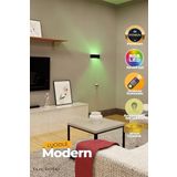 luciole Led Lambader Aplik Yatak Odası Lambası Rgb Işık Çok Renkli Dikdörtgen Uzaktan Kumandalı Dvraplkye