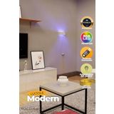 luciole Led Lambader Yatak Oturma Odası Salon Lambası Rgb Işık Çok Renkli Dikdörtgen Kumandalı Lmbdrbm