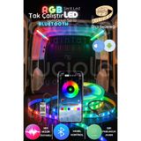 luciole LumiDrive 1m RGB LED Şerit – Akıllı Telefon Kontrollü, Bluetooth Bağlantılı Gerçek 5050 RGB Işık