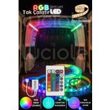 luciole LumiDrive 2m RGB 5050 LED Şerit – 24 Tuş IR Kumanda + Modül, Tak-Çalıştır Montajlı, Kesilebilir