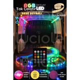 luciole LumiDrive 5m RGB LED Şerit – Ses Algılayıcılı Modül, 20 Tuş Kumanda, 5050 Gerçek RGB Işık Sistemi