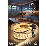 Luciole Şerit Led 1 Metre Gün Işığı 3 Çipli Aydınlatma Mutfak Salon Yatak Odası Led Işık