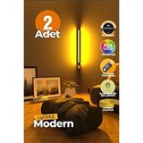 Luciole Uzaktan Kumandalı Led Abajur 2 Adet Yatak Üstü, Tv Yanı ,oturma Odası - Rgb Çok Renkli Anek1 Beyaz