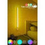 Luciole Uzaktan Kumandalı LED Abajur - Yatak Üstü, Tv Yanı ,oturma Odası - Rgb Çok Renkli 50 cm Minia2 - açık sarı