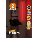 Luciole Uzaktan Kumandalı Led Lambader 2 Adet Yatak Üstü, Tv Yanı ,oturma Odası - Rgb Çok Renkli Lucd3 Beyaz