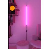 luciole Uzaktan Kumandalı Led Lambader 2 Adet Yatak Üstü, Tv Yanı,Oturma Odası - Rgb Çok Renkli Akn3