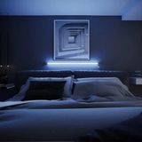 Luciole Uzaktan Kumandalı LED Lambader Yatak ve Tv - 4 Animasyon 16 Renk Rgb Çok Renkli - 1 m - Beyaz