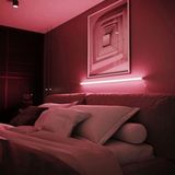 Luciole Uzaktan Kumandalı LED Lambader Yatak ve Tv - 4 Animasyon 16 Renk Rgb Çok Renkli - 1 m - Kırmızı - Mavi