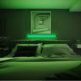 Luciole Uzaktan Kumandalı LED Lambader Yatak ve Tv - 4 Animasyon 16 Renk Rgb Çok Renkli - 1 m - Yeşil