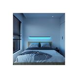 Luciole Uzaktan Led Abajur Aplik Gece Lambası Rgb Lambader Siyah