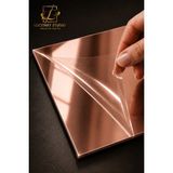 Lucit Art 4'lü Set | 30X40 cm 1 mm Premium Aynalı Pleksi | Esnek Yapışkanlı Dekoratif Pleksi Duvar Süsü | Süs Ayna - Rose - 30 x 40 cm
