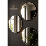 LucitART 1 ( Bir) Adet 20x20 Cm Yuvarlak Gümüş Ayna Pleksi | Dekoratif Hafif Pleksi Ayna | Modern Duvar Dekoru | Oval Form Pleksi Ayna Gümüş Renk Modern Ev Dekorasyonu