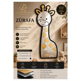 LucitART Zürafa Aynalı Pleksi Duvar Dekoru 40x19 cm | Çocuk & Bebek Odası Dekorasyonu | Bebek & Çocuk Odası Duvar Süsü