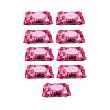 Luckido 90 Adet Kapaklı Gül Kokulu 9 Paket Red Rose Islak Havlu Mendil