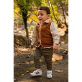 Luckka Heritage Puffy Astarlı Peluş Bebek Çocuk Yelek - Wellsoft Yelek - ZTPUFYELEK 1-2 yaş KAHVERENGİ