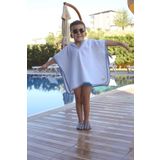 Luckka Pike Çocuk Panço & Bornoz Waffle Kumaş - ZTPNÇ00 1-5 Yaş Açık Mavi