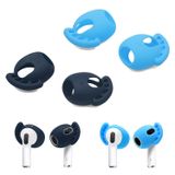 Luckvan 2 çift AirPods, 3 kulak kancası, kapak, kavrama uçları, yedek silikon kulaklık uçları, AirPods için 3 kılıf, kaymaz, AirPods, 3 kanat ucu, koyu mavi/mavi