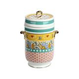 Lucky Art Eliana Bone China Desenli Porselen Kulplu Kavanoz 22Cm Lyhd 599