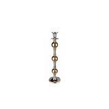 Lucky Art Gold Toplu 67 cm Gümüş Şamdan