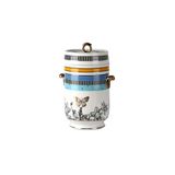 Lucky Art Maggey New Bone China Porselen Kulplu 18 cm Kavanoz