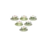 Lucky Art Sylva New Bone China Porselen 6lı Kahve Fincanı Seti