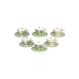 Lucky Art Sylva Porselen 6lı Çay Fincanı Seti
