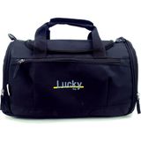Lucky Bag Luckybag Siyah Spor Valiz Orta Boy Su Geçirmez Kumaş ile Günlük Kullanım için Uygun - 010 - Siyah