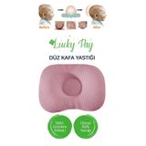 Lucky Day Kafa Yastığı Pembe Bebek Air Düz Kafa Yastığı, Kafa Yastık, Bebek Yastığı, Organik Pamuk Kumaş